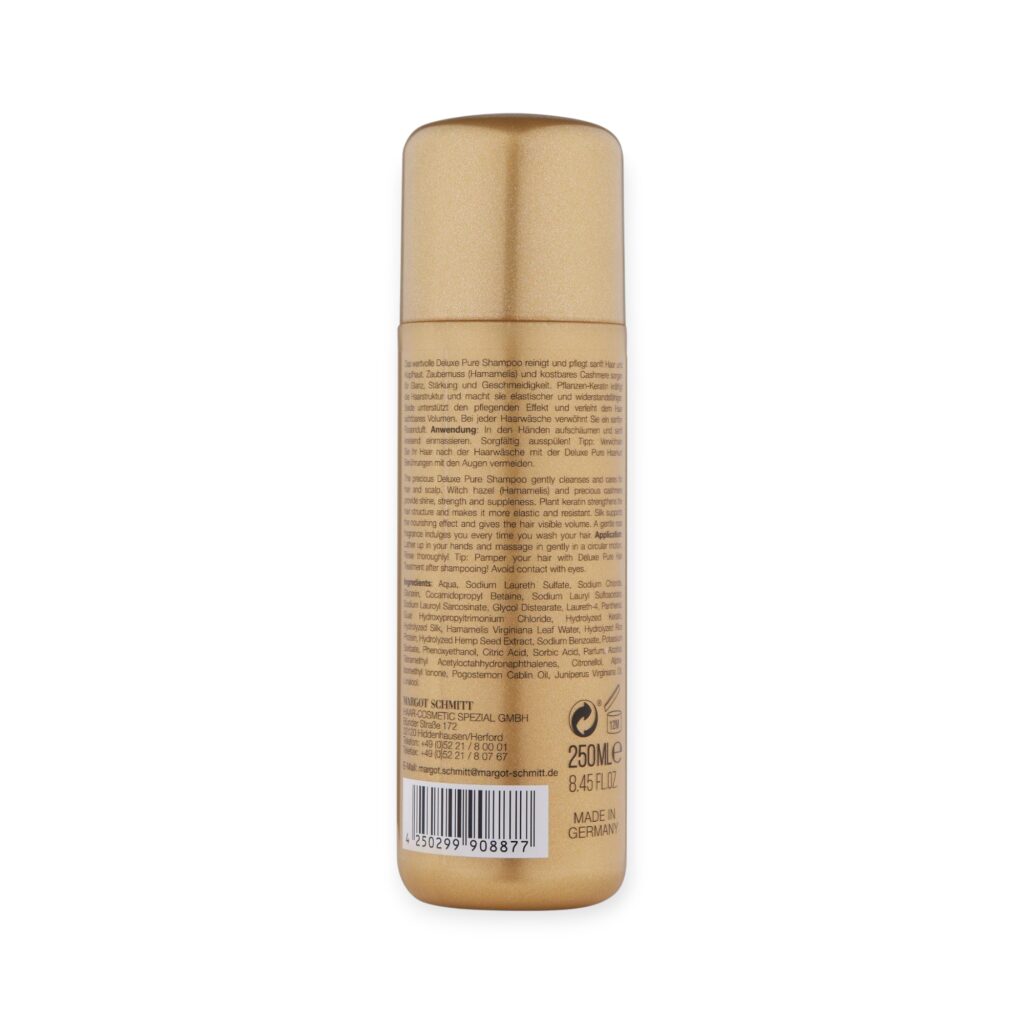 Margot Schmitt® Deluxe Pure Haar Shampoo mit Pflanzen Keratin 250ml