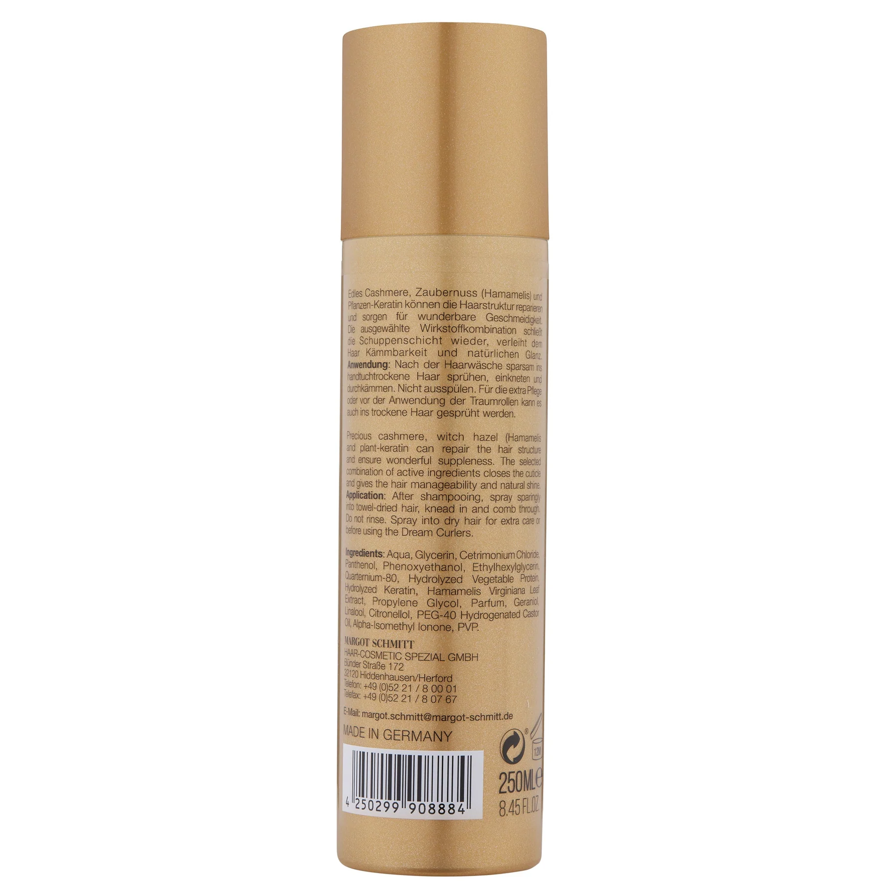 Margot Schmitt Deluxe Pure Haarspitzenwunder mit Pflanzen Keratin 250ml – Bild 2