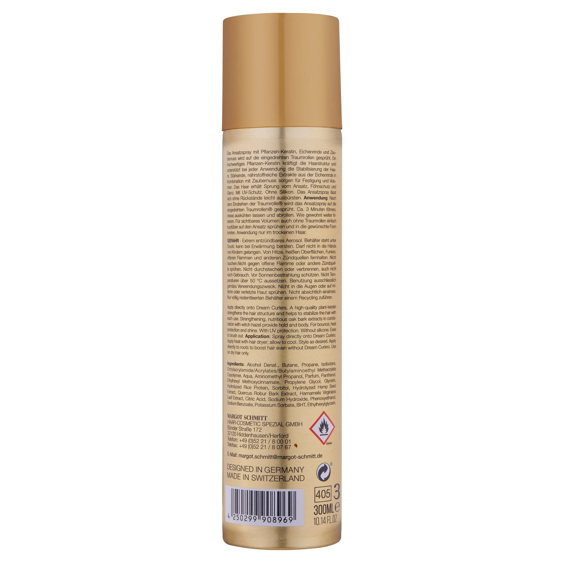 MARGOT SCHMITT® Deluxe Pure Ansatzspray mit Pflanzen Keratin, 300ml – Bild 2