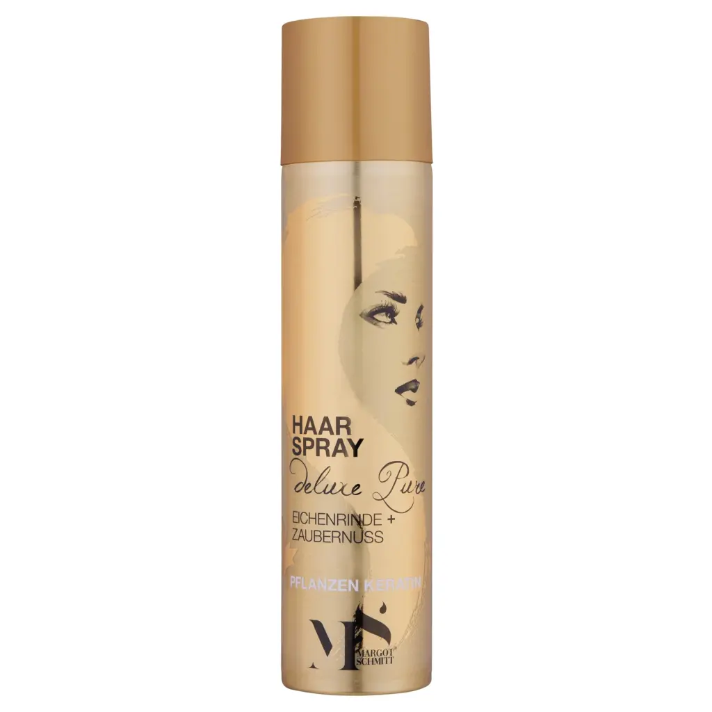 MARGOT SCHMITT® Deluxe Pure Haarspray mit Eichenrinde, Zaubernuss und Pflanzen Keratin 300ml