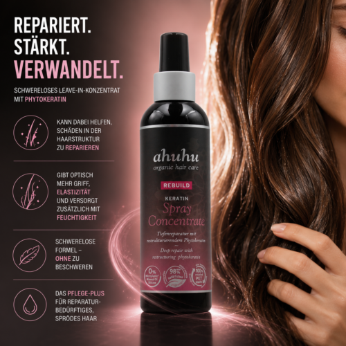 ahuhu organic hair care Rebuild Keratin Concentrate 200ml
