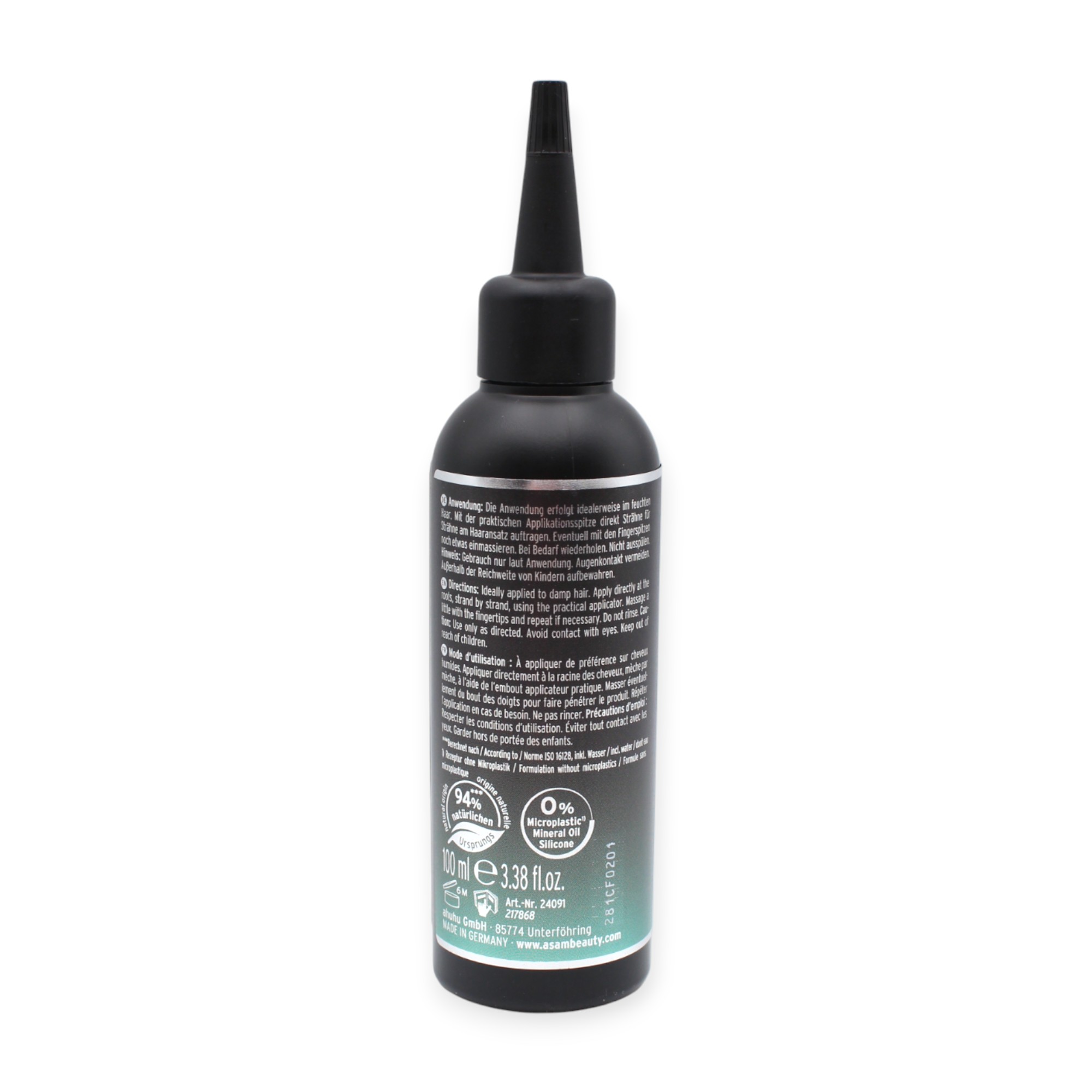 ahuhu organic hair care Anti-Schuppen Tonic 100 ml – Kopfhautpflege mit Aloe Vera, Mimosen- & Baumwollblütenextrakt – Bild 2