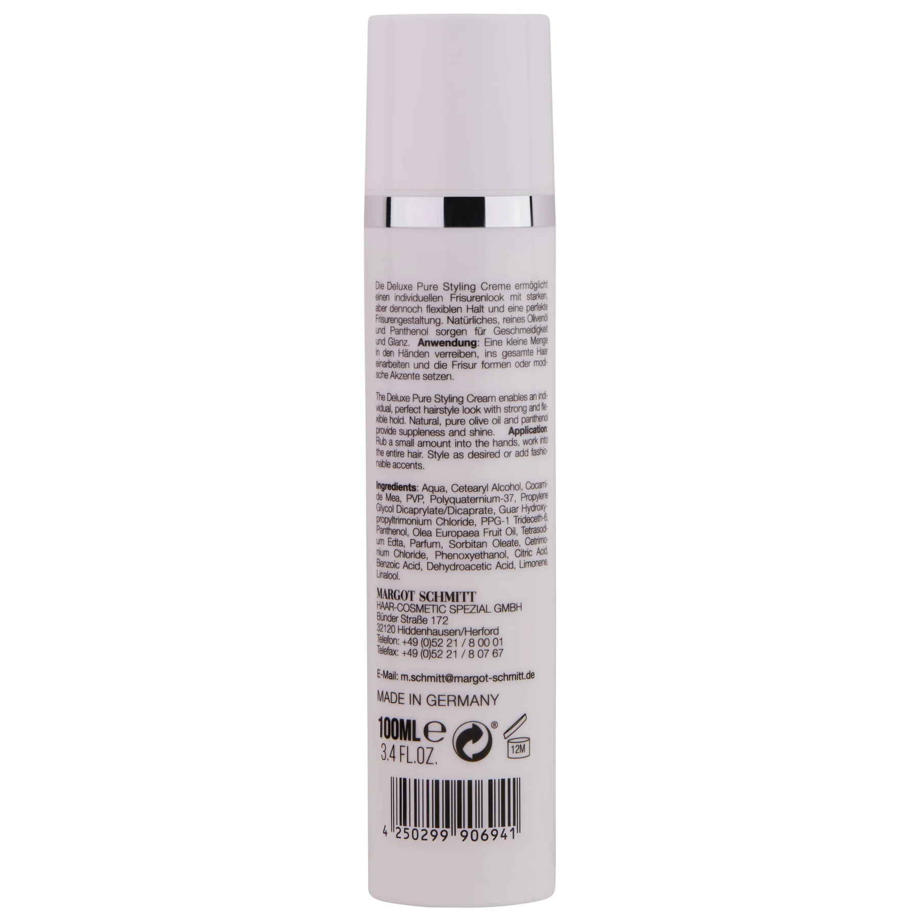 Margot Schmitt DELUXE PURE Styling Creme, 100ml – Bild 2
