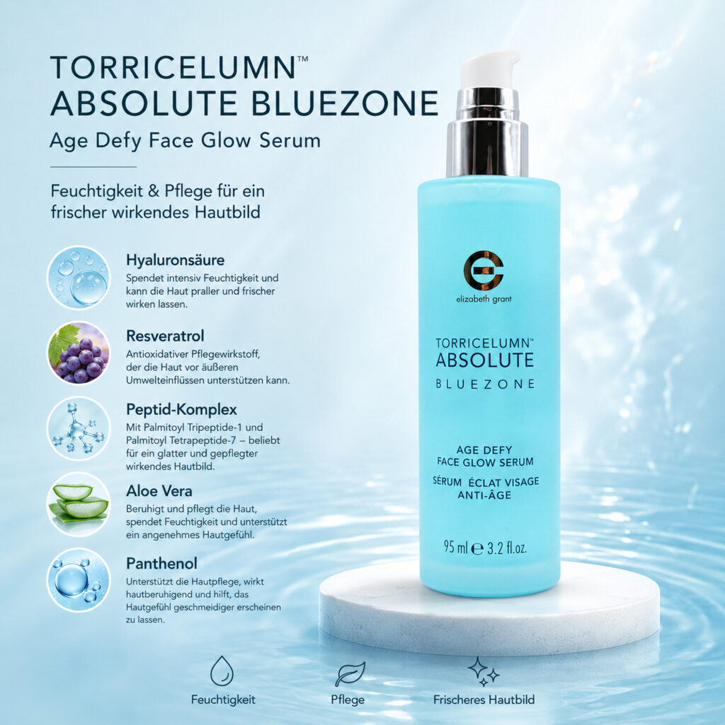 Elizabeth Grant Torricelumn Absolute Bluezone Age Defy Face Glow Serum