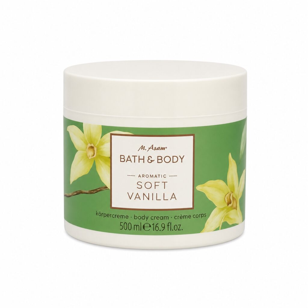 M. Asam® Körpercreme Soft Vanilla 500ml, sinnlicher Vanille Duft