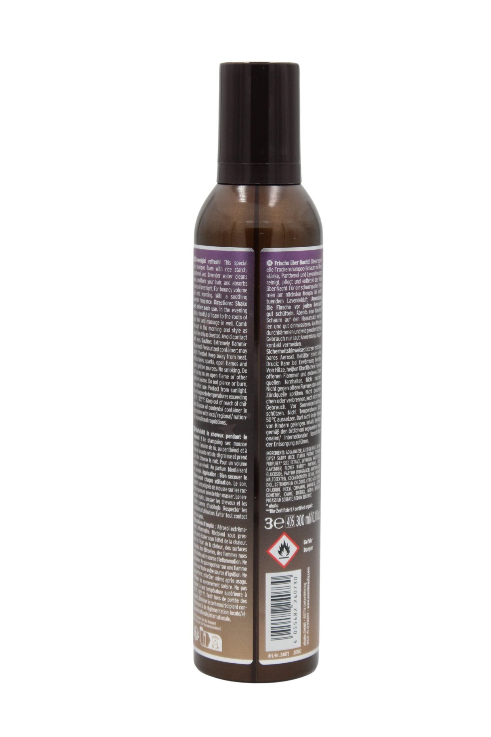 ahuhu organic hair care Overnight Refresh Mousse 300ml – Bild 2