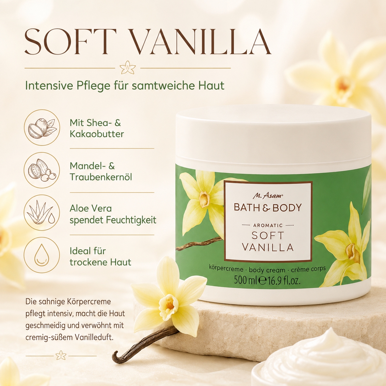 Soft Vanilla Körpercreme Bath & Body