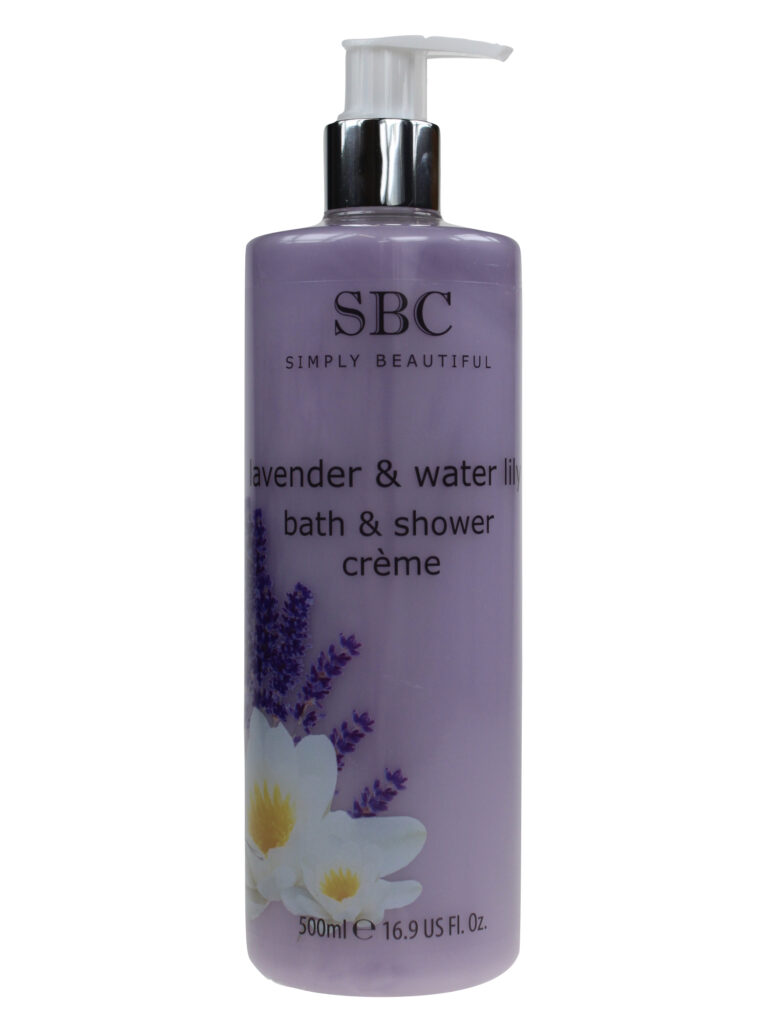 SBC Body Wash Lavender Water Lily Bath & Shower Creme 500ml