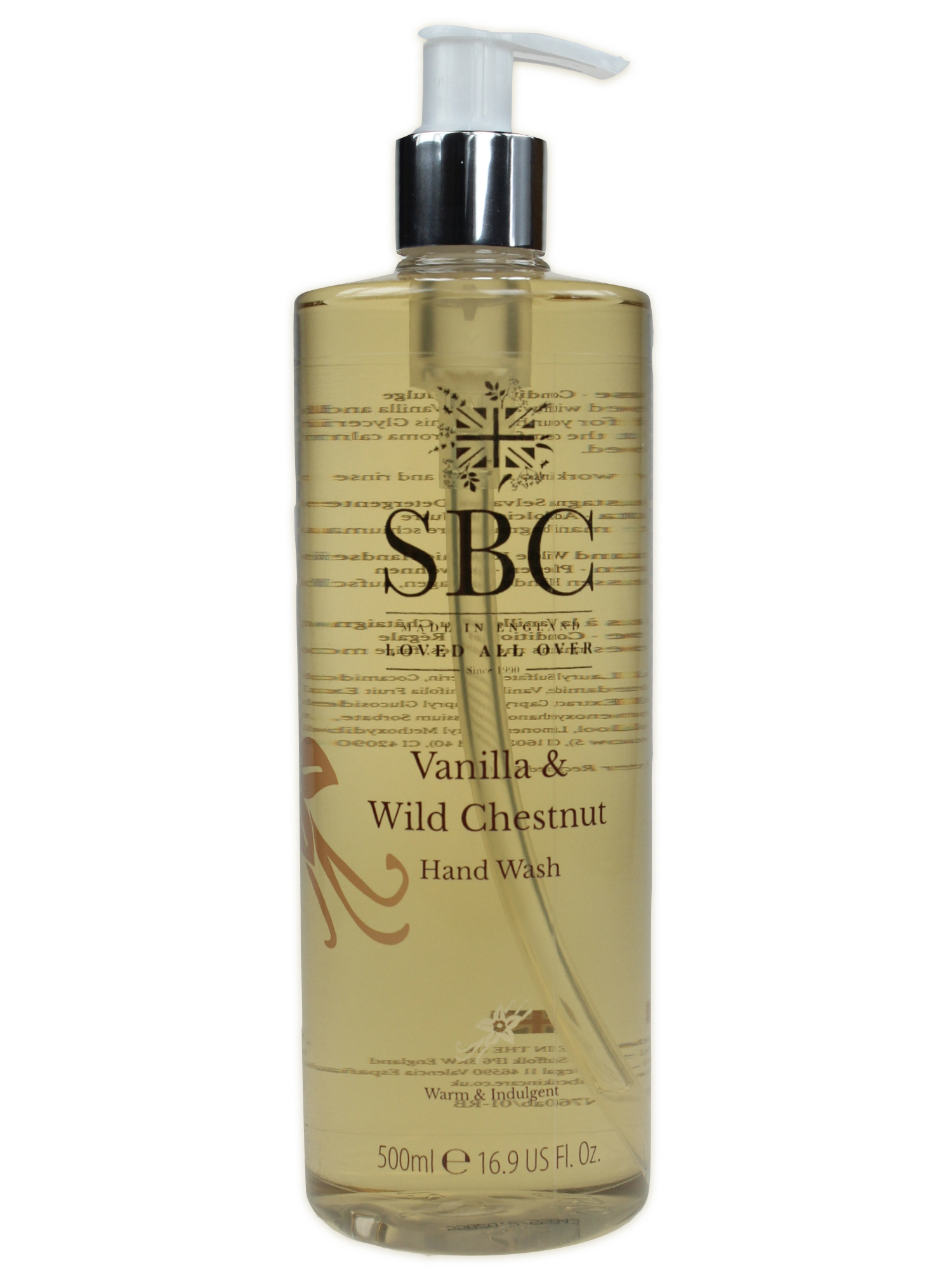SBC Hand Wash Vanilla & Wild Chestnut Handseife 500ml – Bild 1