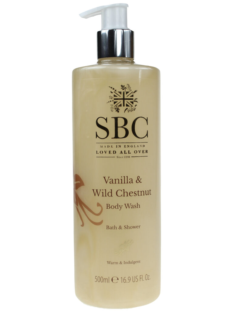 SBC Body Wash Vanilla & Wild Chestnut 500ml Bath & Shower