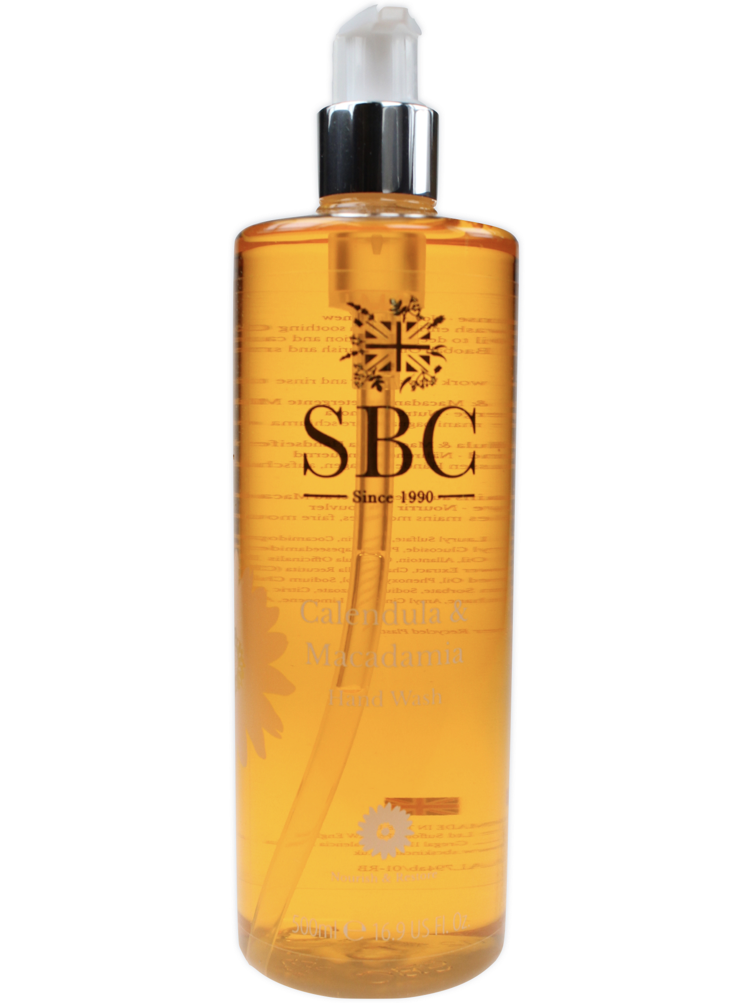 SBC Hand Wash Calendula & Macadamia - Handseife 500ml – Bild 1