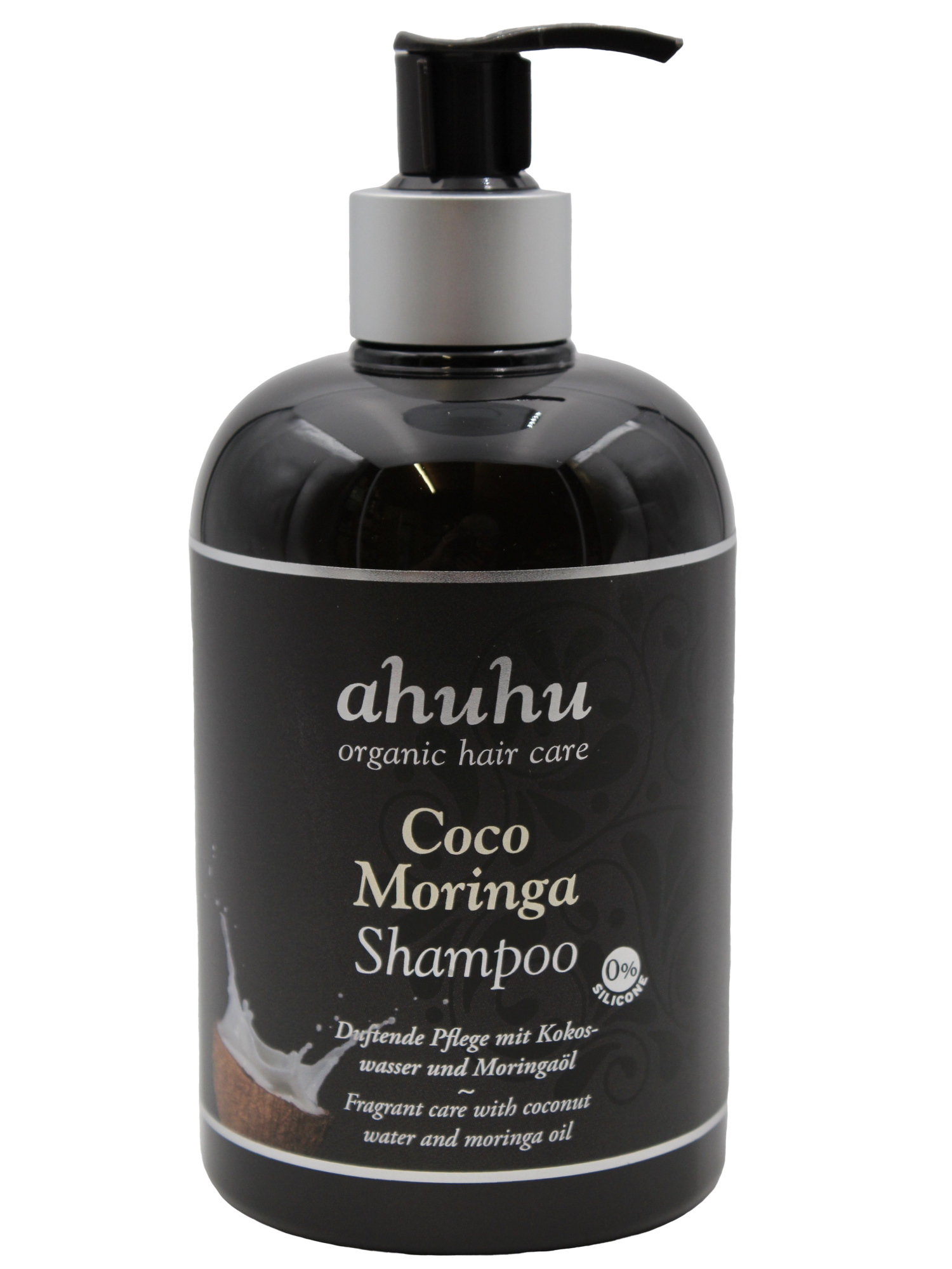 ahuhu organic hair care Coco Moringa Shampoo 500ml – Bild 1
