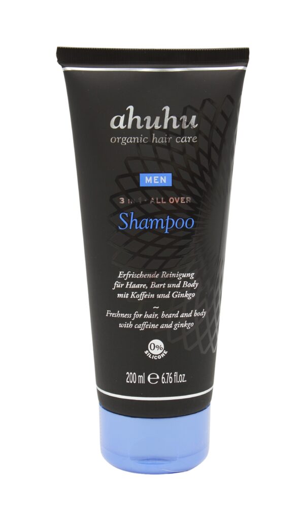 ahuhu organic hair careMen 3in1 All Over Shampoo 200ml