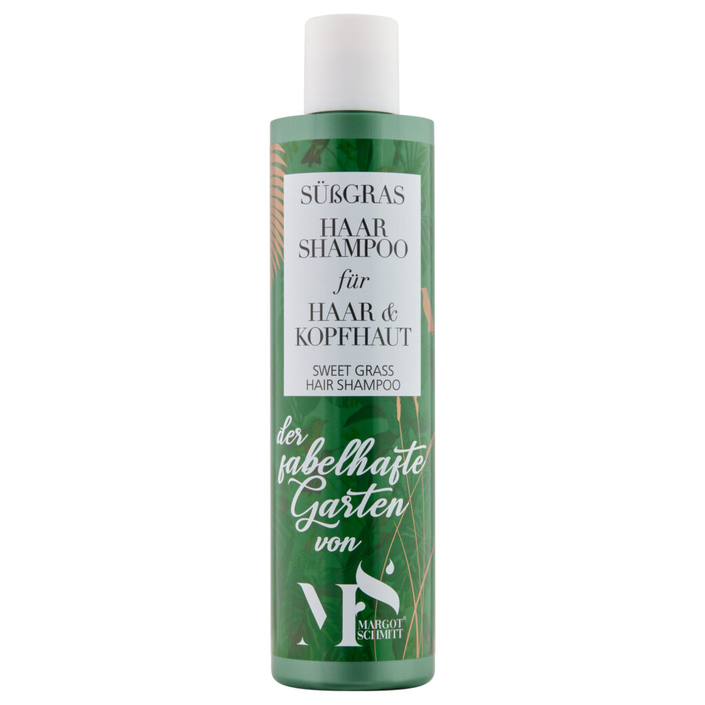 Margot Schmitt Süßgras Shampoo Haar und Kopfhaut DER FABELHAFTE GARTEN 250ml