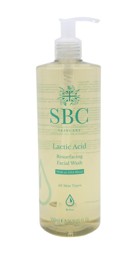 SBC Skincare Lactic Acid Resurfacing Facial Wash 500ml