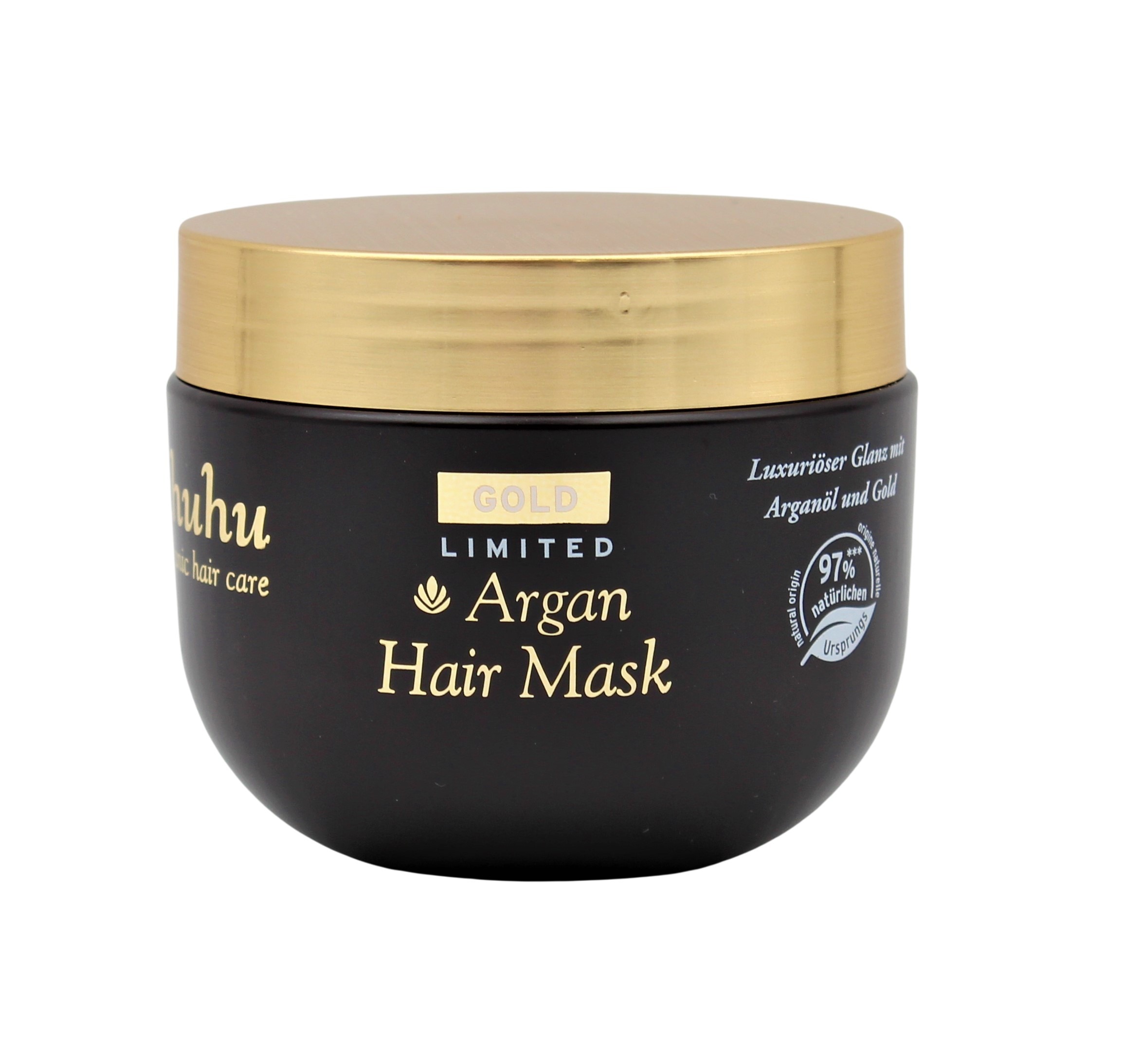ahuhu organic hair care GOLD Argan Hair Mask 150ml – Bild 1