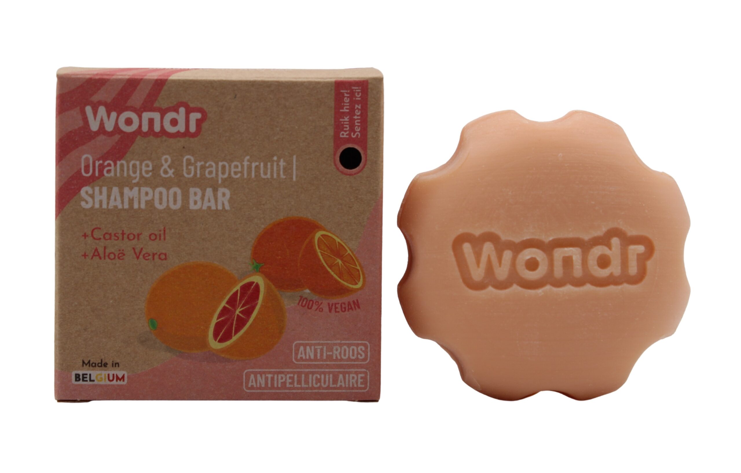 Wondr Shampoo Bar ORANGE & GRAPEFRUIT 55g Anti Schuppen I VEGAN – Bild 1