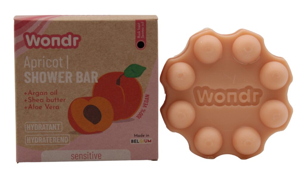 Wondr Shower Bar Summer Dreams APRICOT 110g f&uuml;r trockene & empfindliche Haut