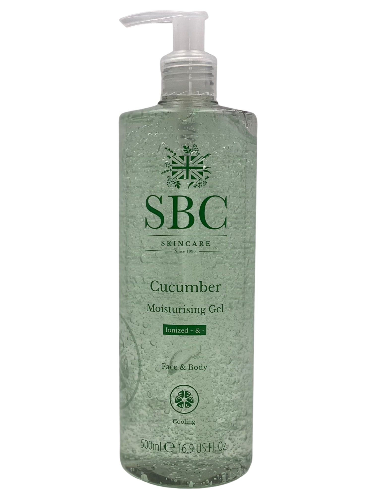 SBC Skincare Moisturising Gel Cucumber 500ml Gurke + Vitamin E – Bild 1