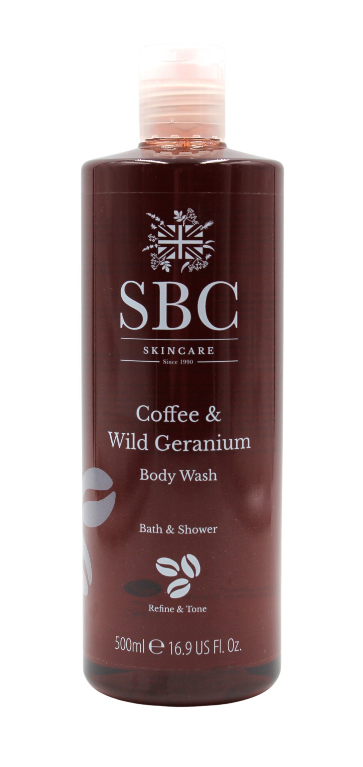 SBC Body Wash Wild Geranium & Coffee 500ml – Bild 1