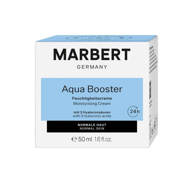 Marbert Aqua Booster - Feuchtigkeitscreme f&uuml;r normale Haut 50ml mit 3 Hyalurons&auml;uren