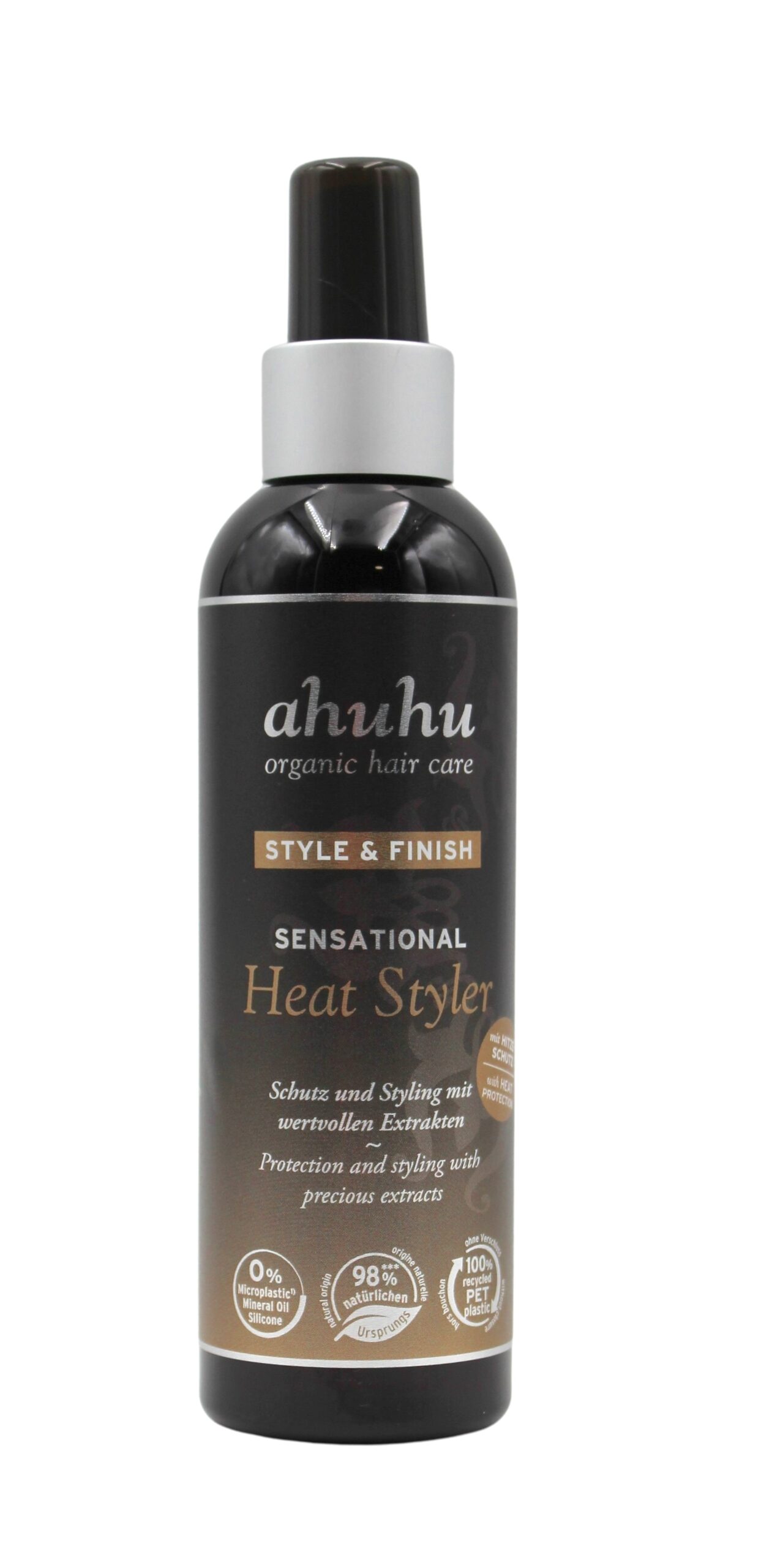 ahuhu Sensational Heat Styler 200ml Hitzeschutz mit Pflanzen Extrakten – Bild 1