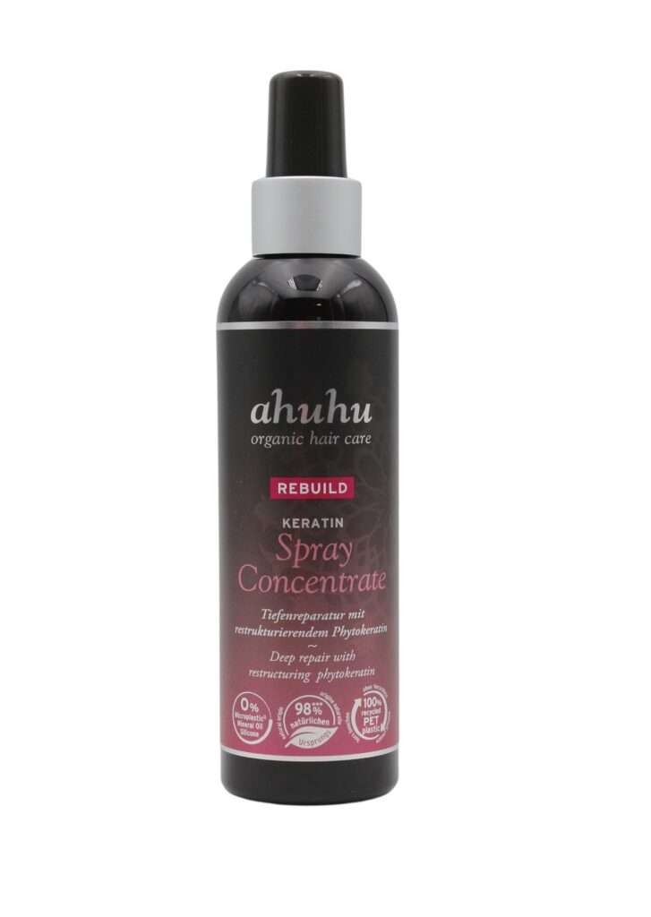 ahuhu organic hair care Rebuild Keratin Concentrate 200ml