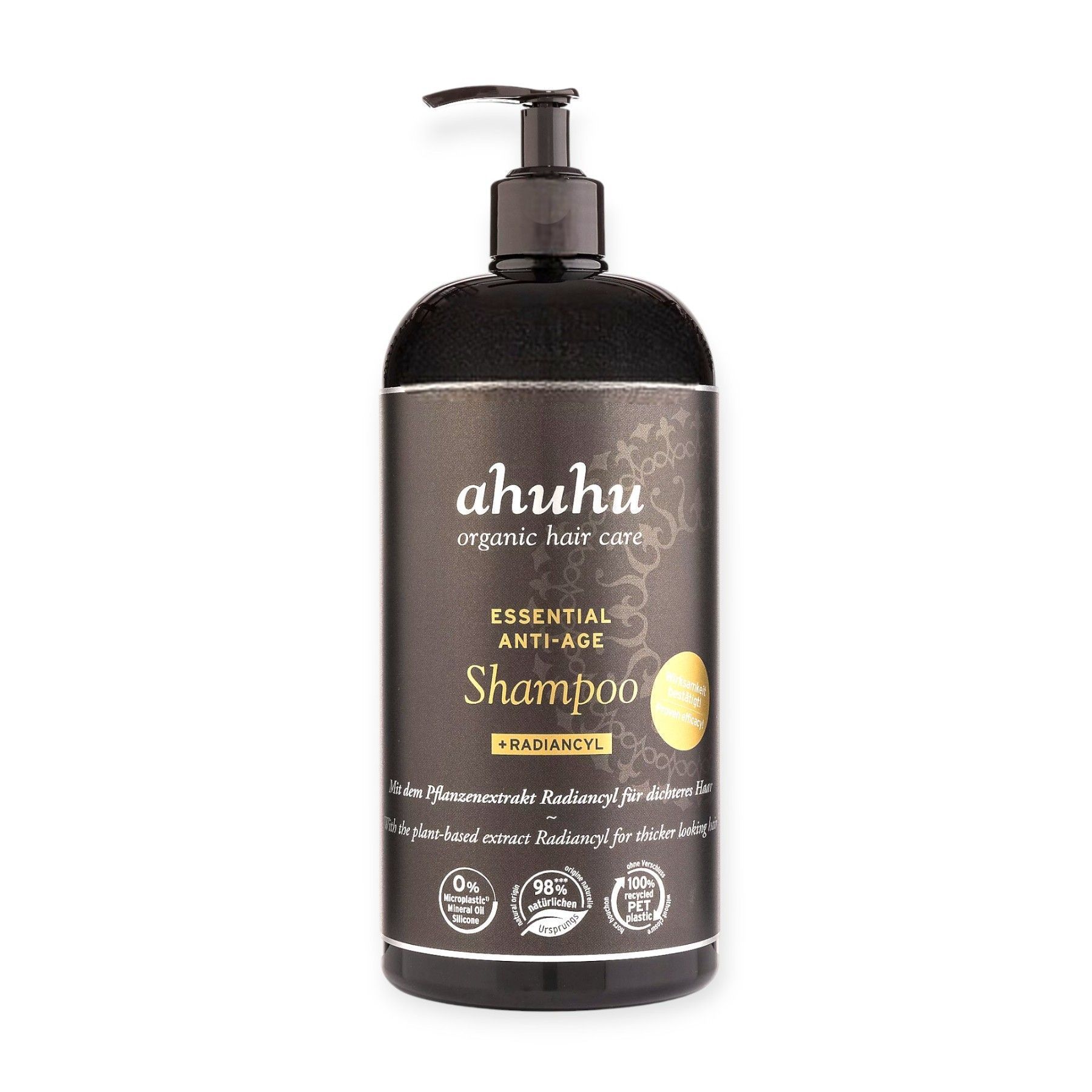ahuhu Essential Anti-Age Shampoo mit Radiancyl - 1 Liter – Bild 1