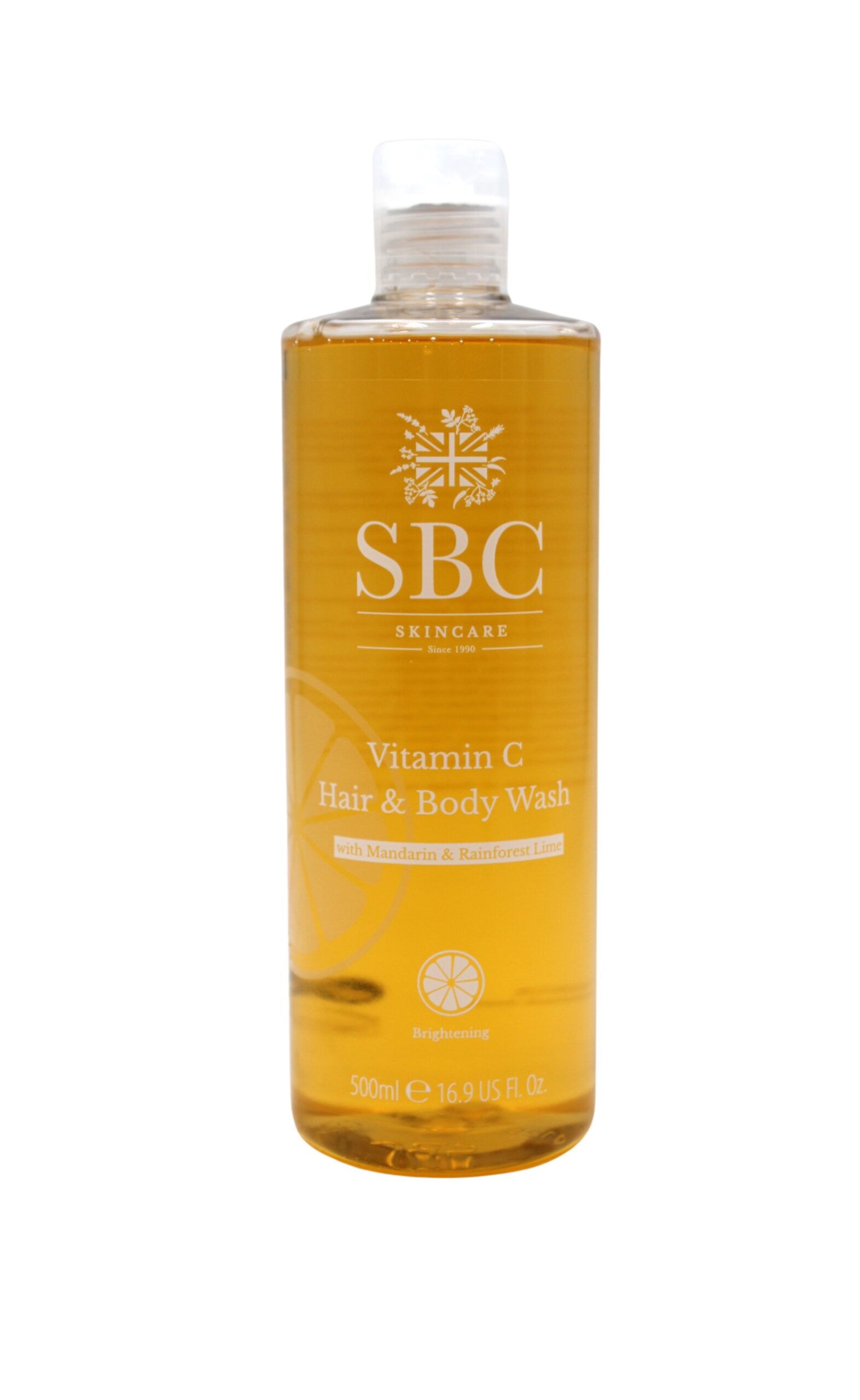 SBC Vitamin C Hair & Body Wash 500ml mit Mandarinen- und Limettenextrakten – Bild 1