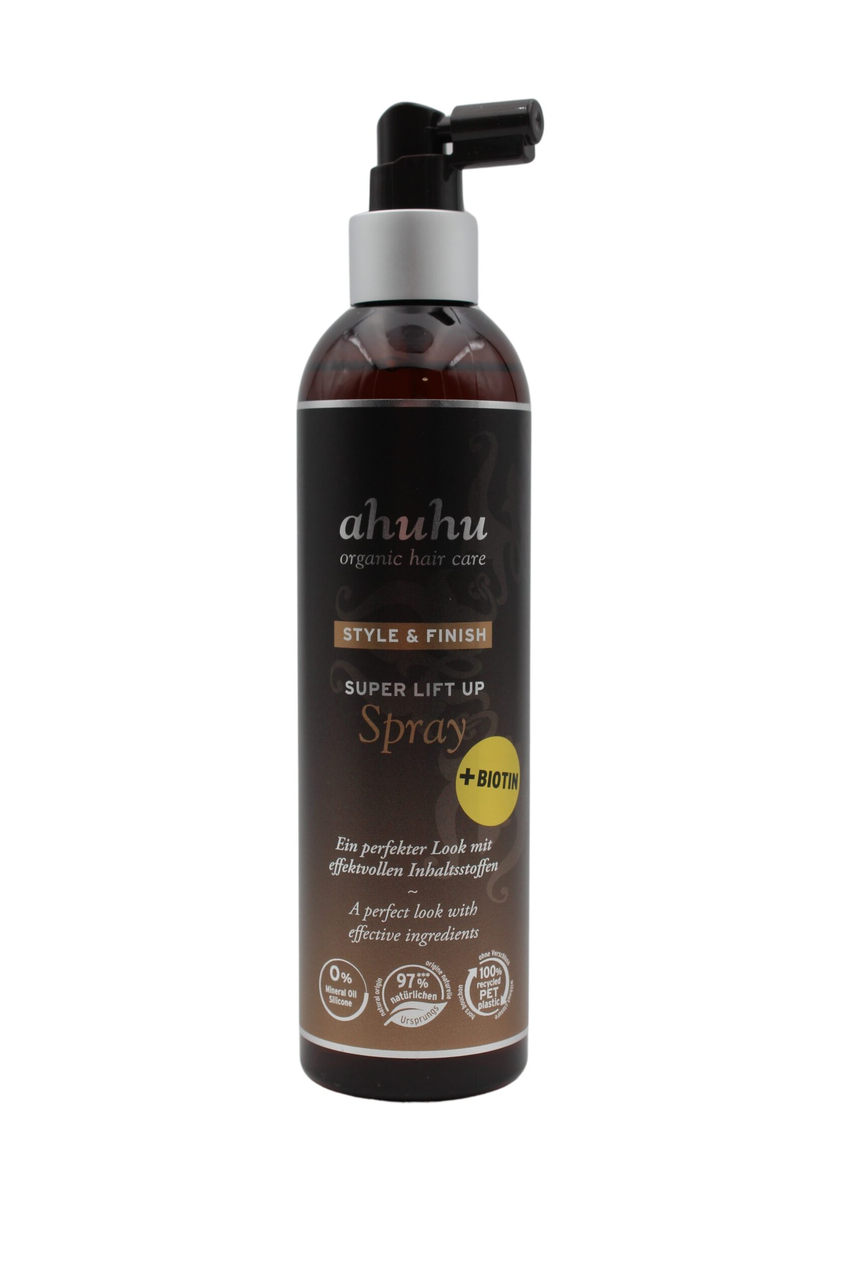 ahuhu organic hair care STYLE & FINISH Super Lift Up! Spray mit Biotin, 300 ml – Bild 1