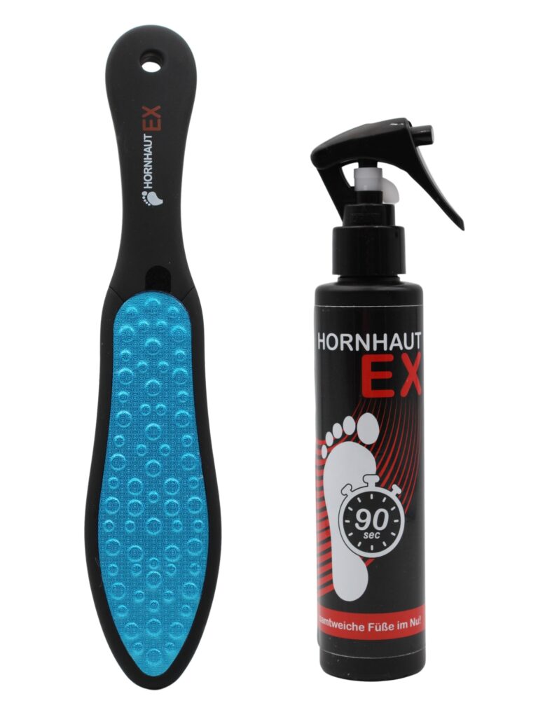 Hornhaut-Ex – Flüssiger Hornhauterweicher 150ml mit Fußfeile