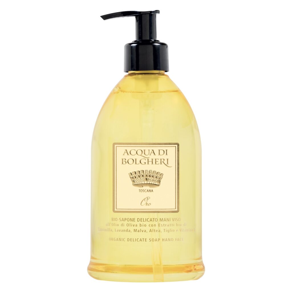 Dr. Taffi Acqua di Bolgheri Bio-Fl&uuml;ssigseife f&uuml;r Hand und Gesicht ORO - 500 ml