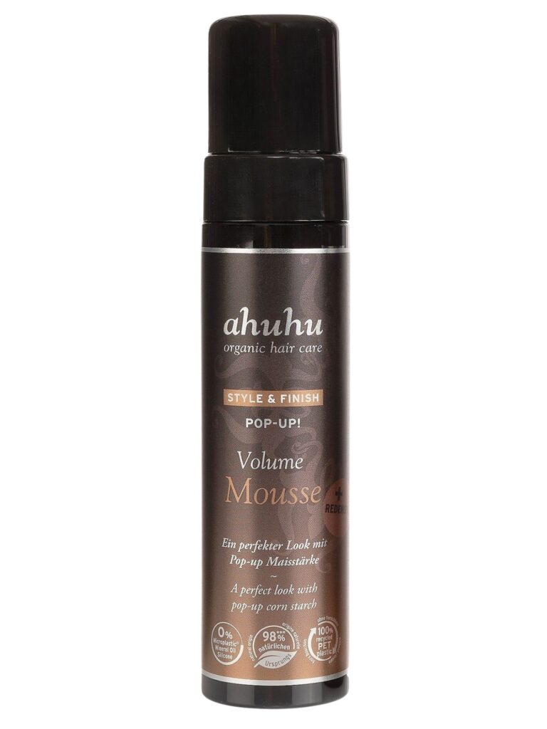 ahuhu organic hair care Pop Up! Volume Mousse mit Redensyl 200 ml