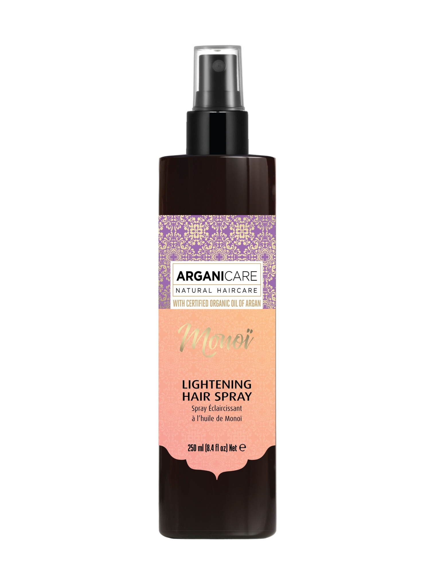 Arganicare Natural Hair Care MONOI Lightening Hairspray 250ml – Bild 1