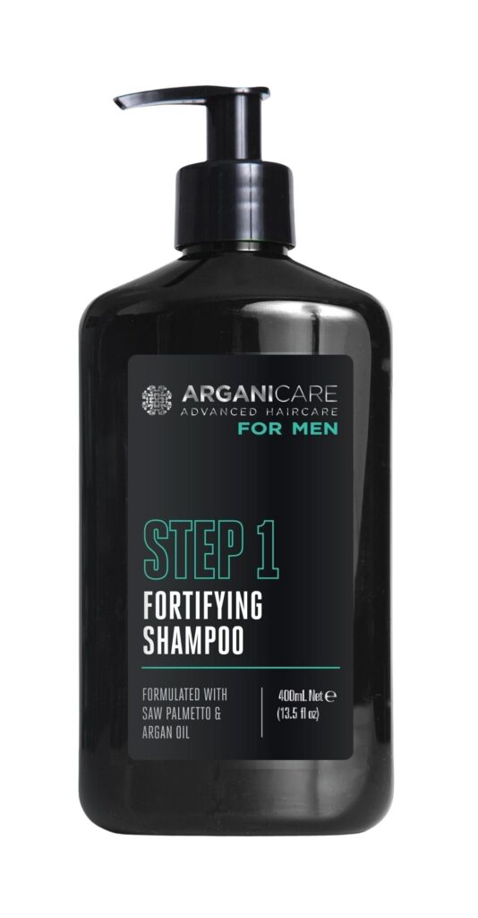 Arganicare For Men Step 1 Shampoo (400ml) für gesundes Haar-Wachstum