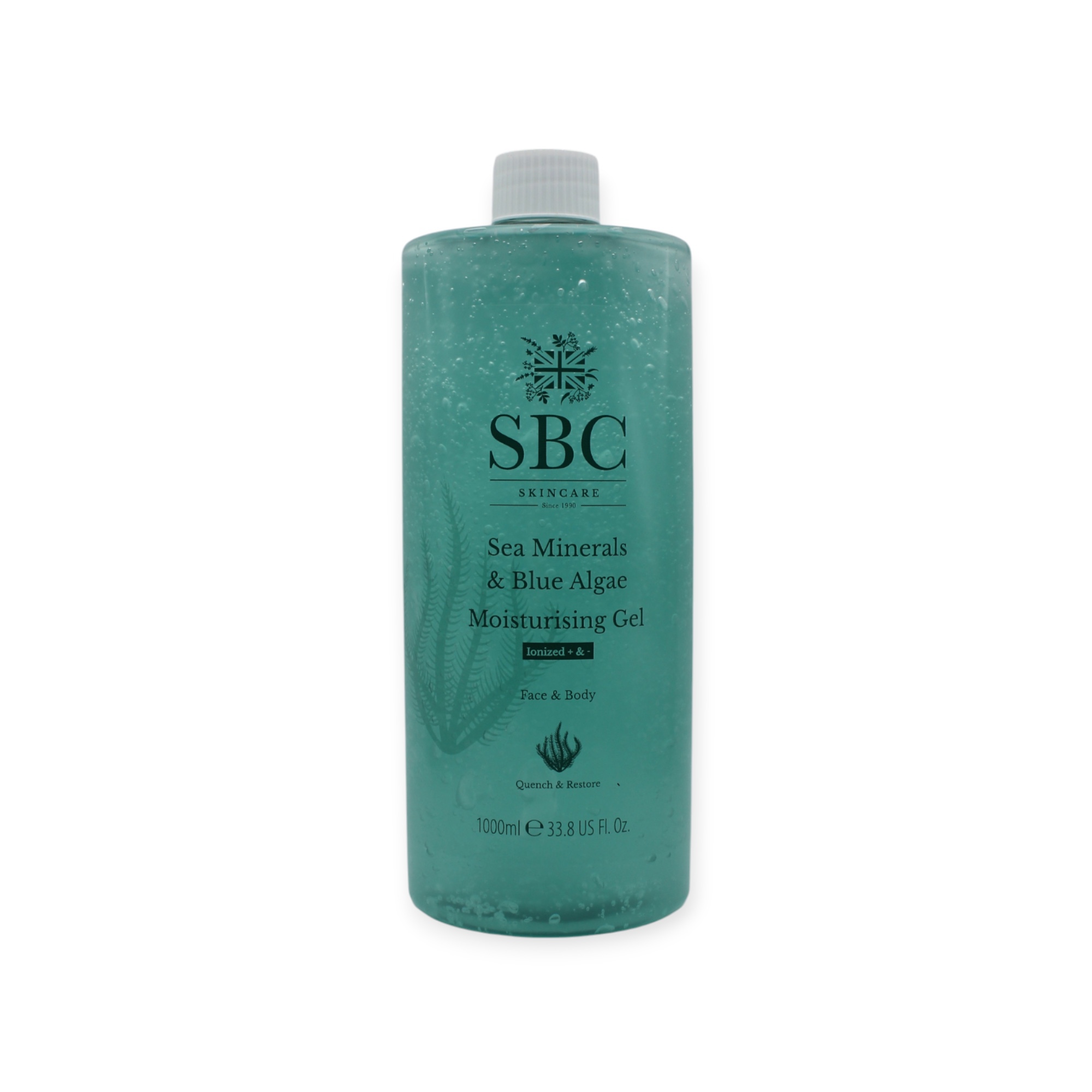 SBC Skincare Moisturising Gel Sea Minerals & Blue Algae Face & Body 1 Liter – Bild 1