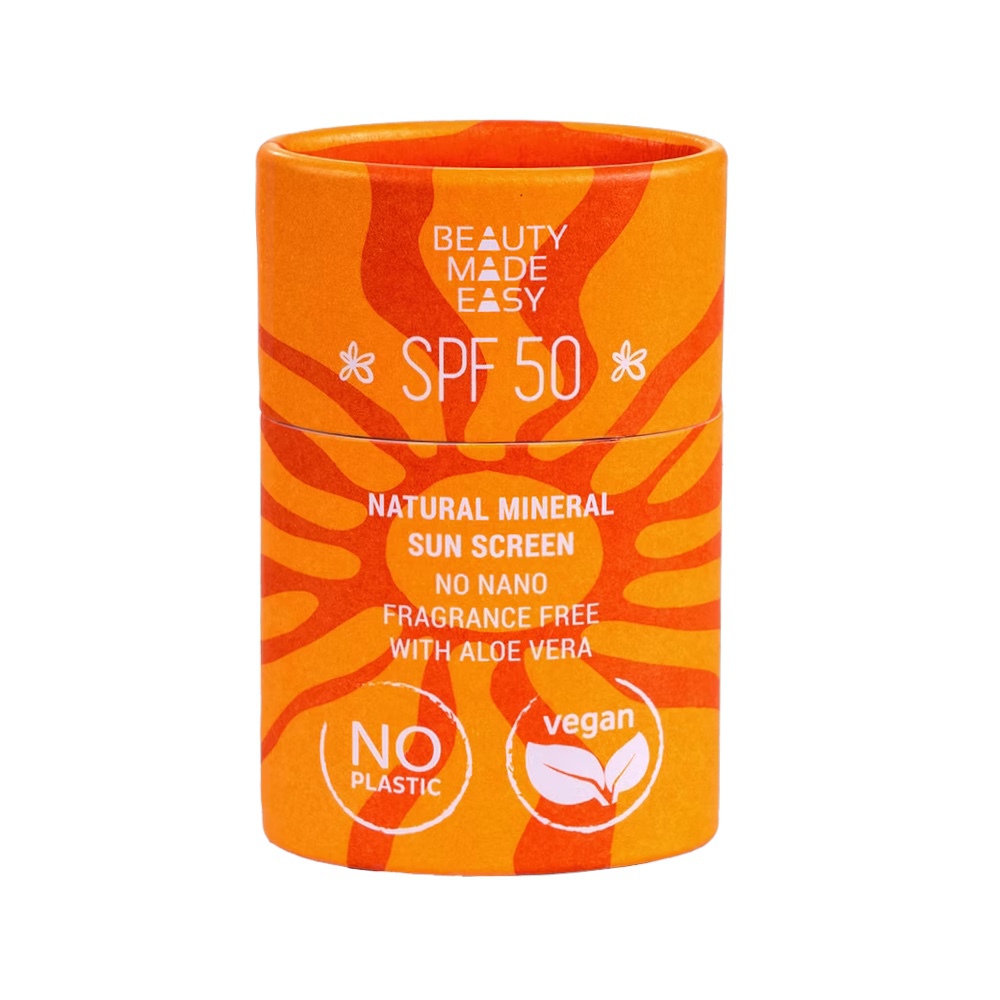 Beauty Made Easy SPF50 Natural Mineral Sunscreen 30g - Nat&uuml;rlicher mineralischer Sonnenschutz LSF 50 f&uuml;r das Gesicht – Bild 1