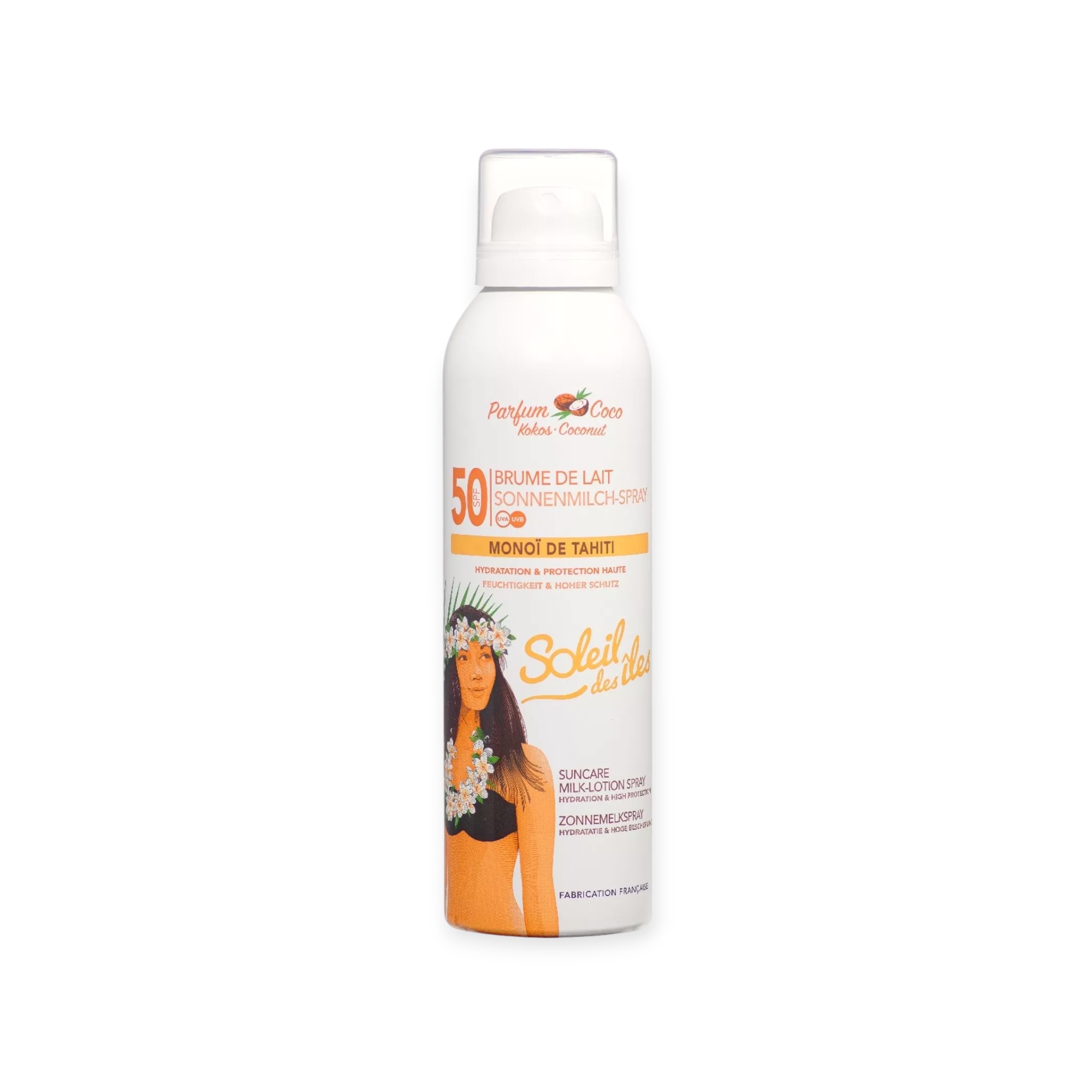 Soleil des Iles  Sonnenmilch Spray SPF 50 Monoi de Tahiti - 150ml – Bild 1