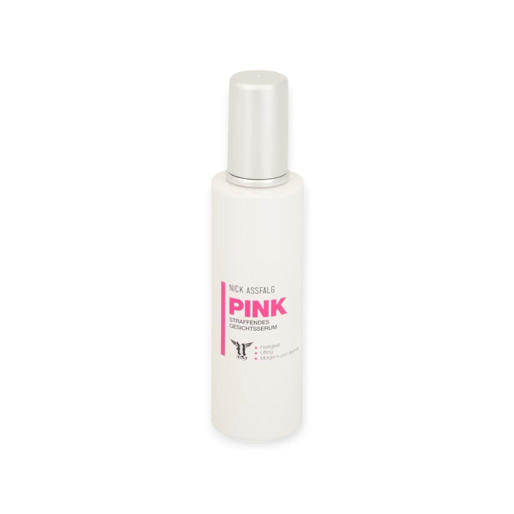Nick Assfalg PINK straffendes Gesichtsserum, 100 ml Pflanzliches Kollagen f&uuml;r optisch gestraffte Haut