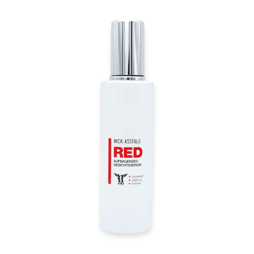 Nick Assfalg RED Face Serum 100 ml – Feuchtigkeits-Serum mit Diffuporine®, Tens’Up® & Hyaluron, leichte Textur, f&uuml;r reife & dehydrierte Haut