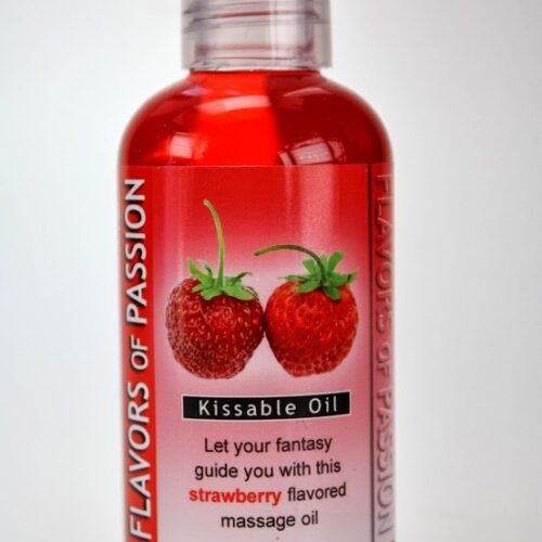 Kissable Massage&ouml;l - K&uuml;ssbares Massage&ouml;l Erdbeere (150 ml) – Bild 1