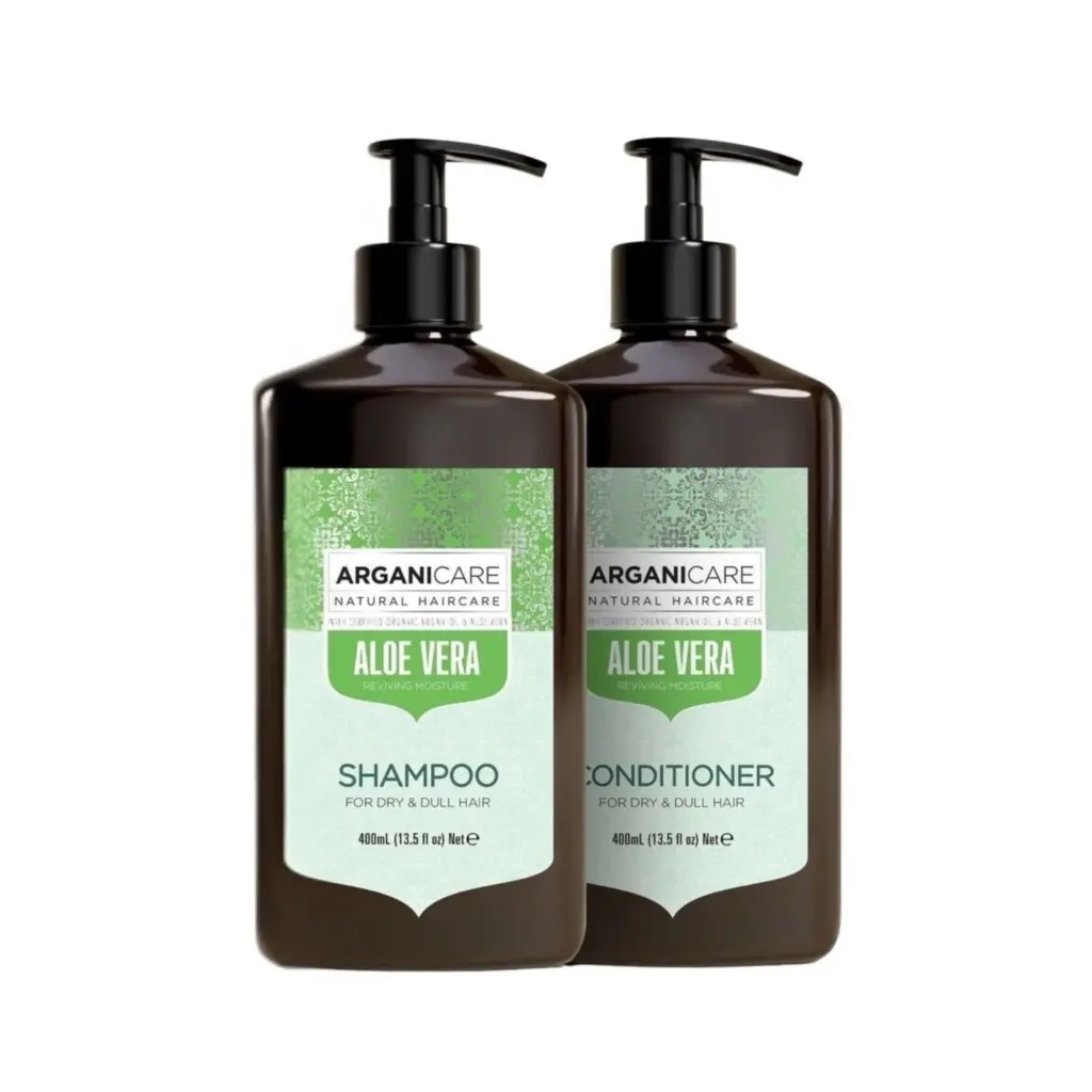 Arganicare Natural Hair Care ALOE VERA Shampoo 400ml & Conditioner 400ml