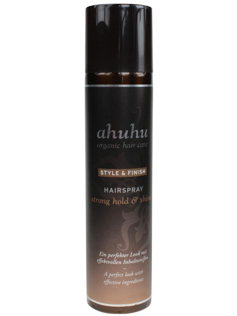 ahuhu organic hair care Strong hold & shine Haarspray 300ml (silikonfrei)