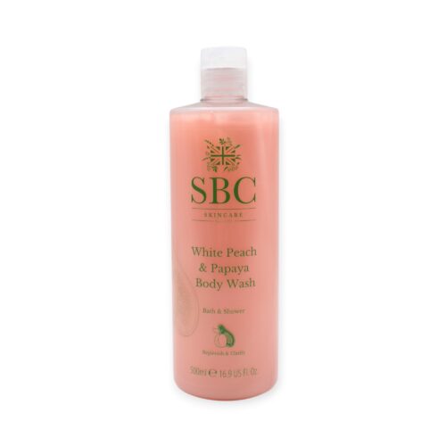 SBC White Peach & Papaya Body Wash 500 ml - Duschgel mit Pfirsichkernöl & Fruchtsäuren