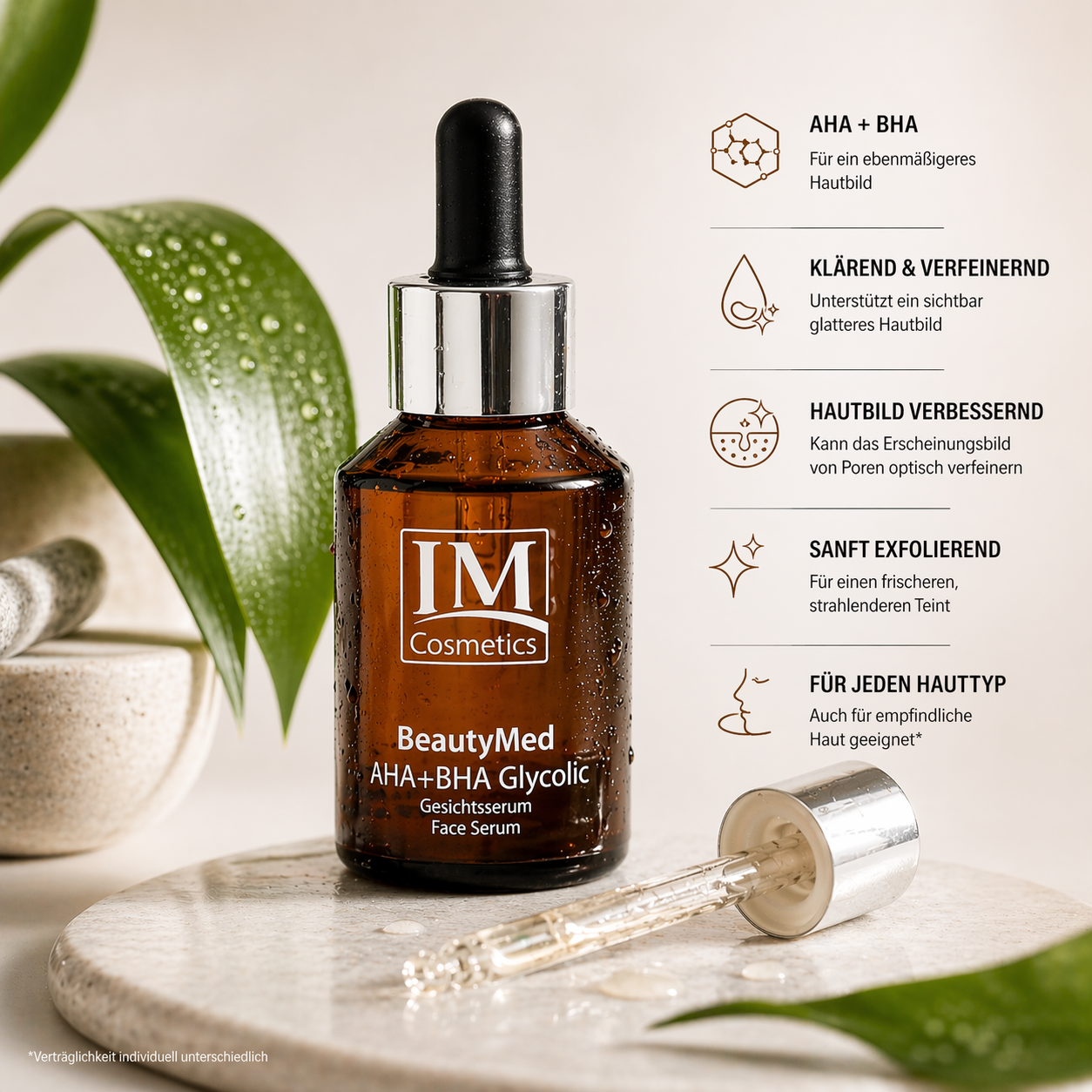 AHA+BHA Glycolic Serum 60ml AHA + BHA Benefit