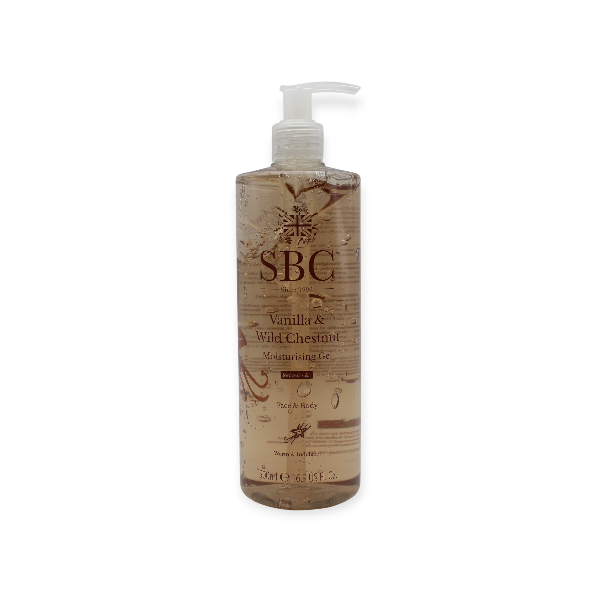SBC Vanilla & Wild Chestnut Moisturising Gel 500ml