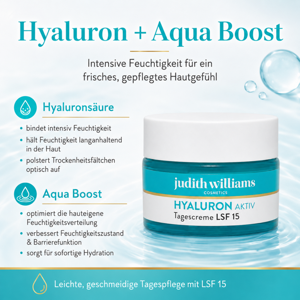 Judith Williams Hyaluron Aktiv 50ml Tagescreme LSF 15