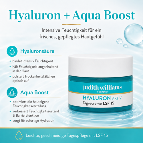 Judith Williams Hyaluron Aktiv 50ml Tagescreme LSF 15