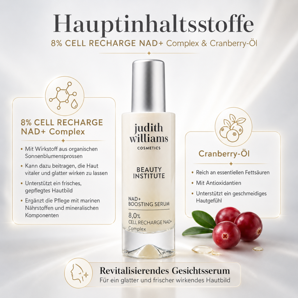 Judith Williams Beauty Institute NAD+ Boosting Serum 120 ml – revitalisierendes Gesichtsserum