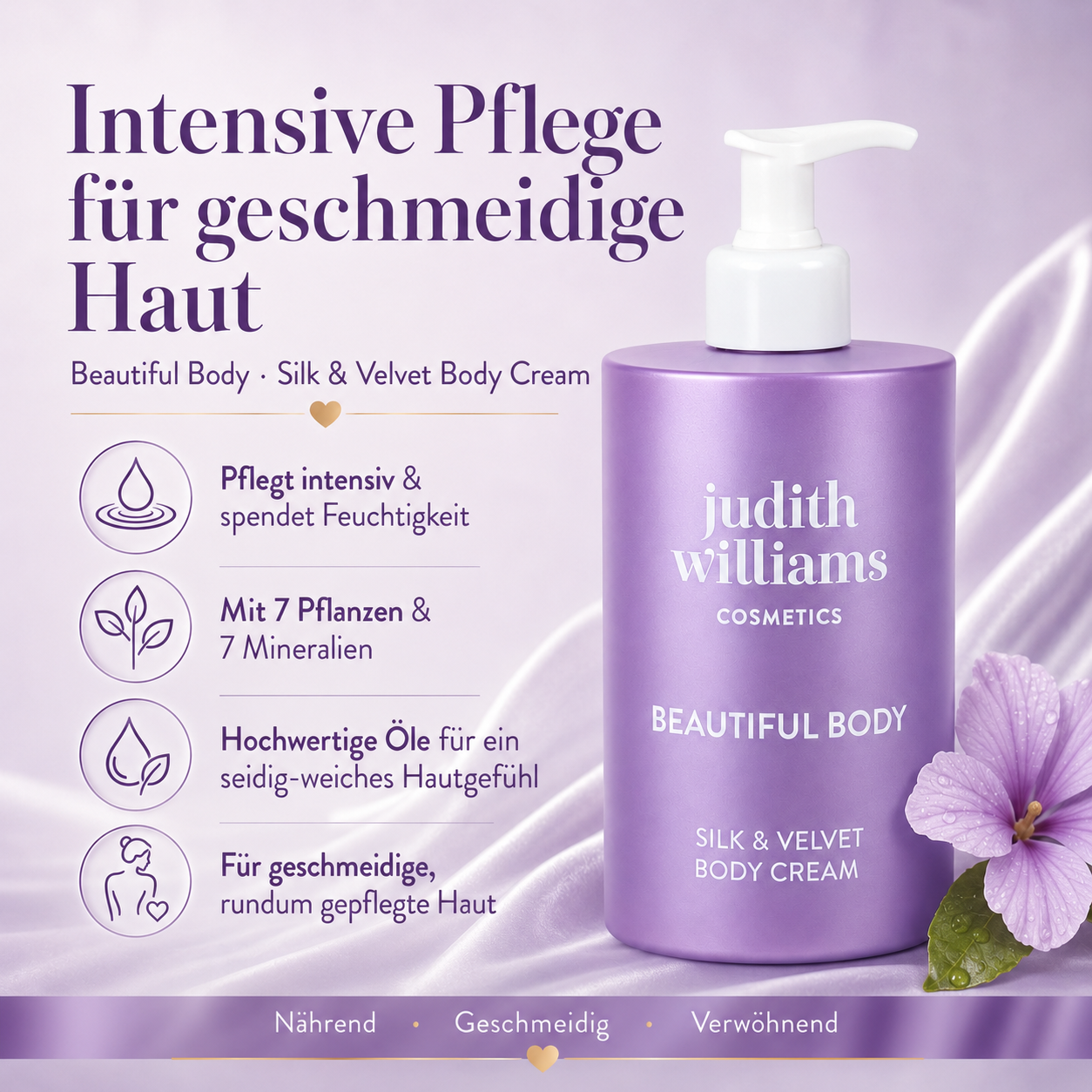 Judith Williams Phytomineral Silk & Velvet Body Cream 400ml